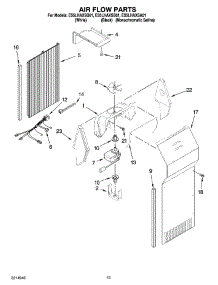 09 - Air Flow Parts parts for Whirlpool Refrigerator ES5LHAXSQ01 from AppliancePartsPros.com