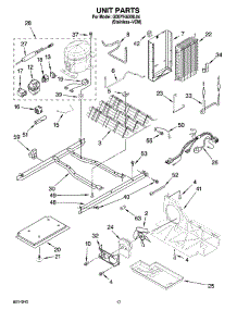 11 - Unit Parts parts for Whirlpool Refrigerator GD5YHAXNL04 from AppliancePartsPros.com