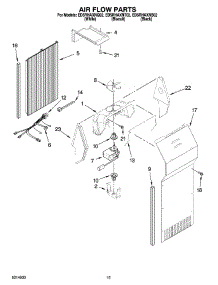 09 - Air Flow Parts parts for Whirlpool Refrigerator ED5RHAXNQ02 from AppliancePartsPros.com