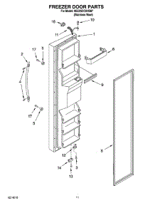07 - Freezer Door Parts parts for Whirlpool Refrigerator 6GD25DCXHS07 from AppliancePartsPros.com