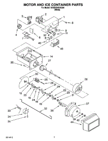 05 - Motor And Ice Container Parts parts for Whirlpool Refrigerator 5VGS3SHGKQ04 from AppliancePartsPros.com