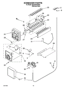 12 - Icemaker Parts, Optional Parts (Not Included) parts for Whirlpool Refrigerator 6GS5SHGXRS01 from AppliancePartsPros.com
