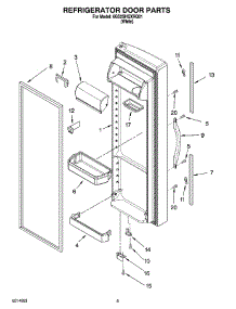 07 - Refrigerator Door Parts parts for Whirlpool Refrigerator 6GS2SHQXRQ01 from AppliancePartsPros.com