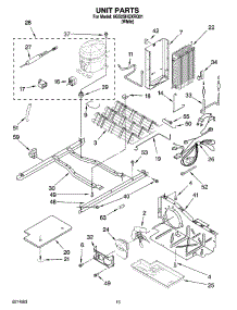 10 - Unit Parts parts for Whirlpool Refrigerator 6GS2SHQXRQ01 from AppliancePartsPros.com