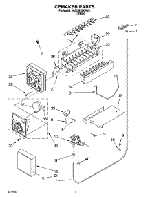 11 - Icemaker Parts parts for Whirlpool Refrigerator 6GS2SHQXRQ01 from AppliancePartsPros.com