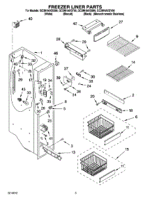 04 - Freezer Liner Parts parts for Whirlpool Refrigerator GC3NHAXSB00 from AppliancePartsPros.com