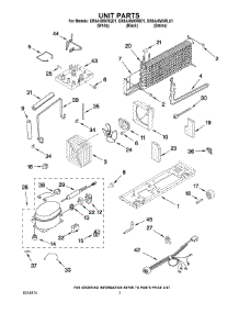 04 - Unit Parts parts for Whirlpool Refrigerator ER8AHMXRL01 from AppliancePartsPros.com