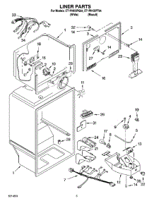 03 - Liner Parts parts for Whirlpool Refrigerator ET1PHKXPQ04 from AppliancePartsPros.com