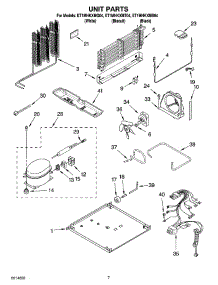 04 - Unit Parts parts for Whirlpool Refrigerator ET1MHKXMT04 from AppliancePartsPros.com