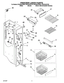 04 - Freezer Liner Parts parts for Whirlpool Refrigerator GC5NHAXST00 from AppliancePartsPros.com