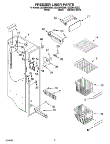 04 - Freezer Liner Parts parts for Whirlpool Refrigerator GS2SHAXSB00 from AppliancePartsPros.com