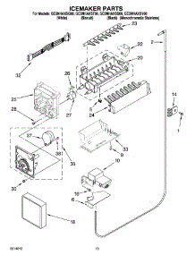 12 - Icemaker Parts, Optional Parts (Not Included) parts for Whirlpool Refrigerator GC3NHAXST00 from AppliancePartsPros.com