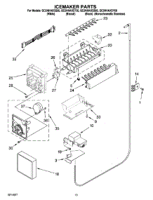 12 - Icemaker Parts, Optional Parts (Not Included) parts for Whirlpool Refrigerator GC5NHAXST00 from AppliancePartsPros.com