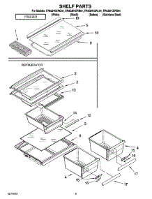 05 - Shelf Parts, Optional Parts (Not Included) parts for Whirlpool Refrigerator ER8AHKXRB01 from AppliancePartsPros.com