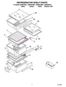 03 - Refrigerator Shelf Parts parts for Whirlpool Refrigerator ED5SHAXMB11 from AppliancePartsPros.com