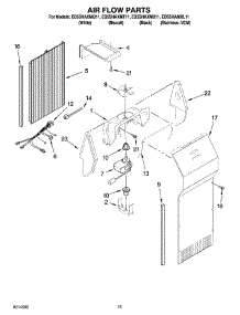 09 - Air Flow Parts parts for Whirlpool Refrigerator ED5SHAXMT11 from AppliancePartsPros.com
