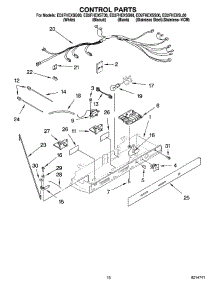 11 - Control Parts parts for Whirlpool Refrigerator ED2FHEXSL00 from AppliancePartsPros.com