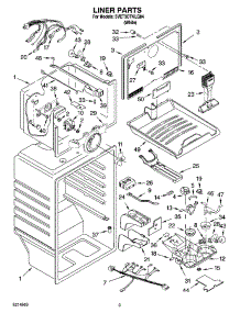 02 - Liner Parts parts for Whirlpool Refrigerator 5VET3DTKLQ04 from AppliancePartsPros.com