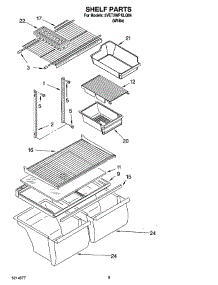 05 - Shelf Parts, Optional Parts parts for Whirlpool Refrigerator 5VET2WPKLQ04 from AppliancePartsPros.com