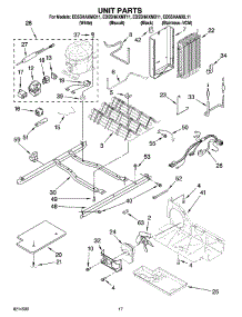 11 - Unit Parts parts for Whirlpool Refrigerator ED5SHAXMQ11 from AppliancePartsPros.com