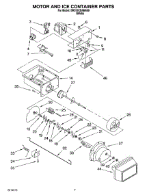 05 - Motor And Ice Container Parts parts for Whirlpool Refrigerator BRS70CBANA00 from AppliancePartsPros.com