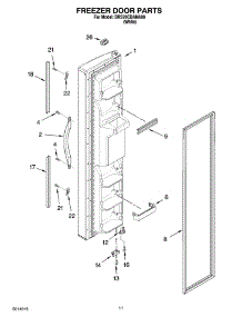 07 - Freezer Door Parts parts for Whirlpool Refrigerator BRS70CBANA00 from AppliancePartsPros.com
