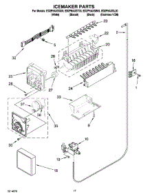 10 - Icemaker Parts parts for Whirlpool Refrigerator ED2FHAXST00 from AppliancePartsPros.com