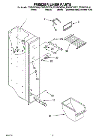 04 - Freezer Liner Parts parts for Whirlpool Refrigerator ED2FHEXSS00 from AppliancePartsPros.com