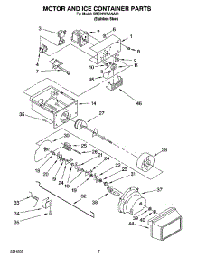 05 - Motor And Ice Container Parts parts for Whirlpool Refrigerator BRS70WRANA00 from AppliancePartsPros.com