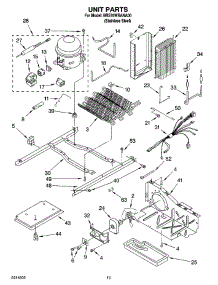 09 - Unit Parts parts for Whirlpool Refrigerator BRS70WRANA00 from AppliancePartsPros.com