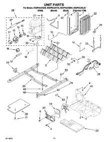 09 - Unit Parts parts for Whirlpool Refrigerator ED2FHAXSQ00 from AppliancePartsPros.com