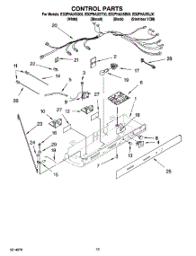11 - Control Parts parts for Whirlpool Refrigerator ED2FHAXSQ00 from AppliancePartsPros.com
