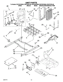 09 - Unit Parts parts for Whirlpool Refrigerator ED2FHEXSS00 from AppliancePartsPros.com