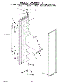 07 - Freezer Door Parts parts for Whirlpool Refrigerator ED2FHEXST00 from AppliancePartsPros.com
