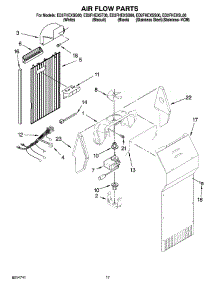 10 - Air Flow Parts parts for Whirlpool Refrigerator ED2FHEXST00 from AppliancePartsPros.com