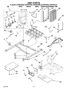 09 - Unit Parts parts for Whirlpool Refrigerator ED5FHEXSS00 from AppliancePartsPros.com