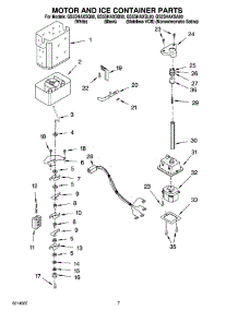 05 - Motor And Ice Container Parts parts for Whirlpool Refrigerator GS5SHAXSB00 from AppliancePartsPros.com