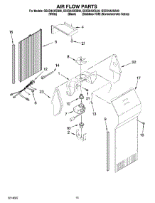 09 - Air Flow Parts parts for Whirlpool Refrigerator GS5SHAXSA00 from AppliancePartsPros.com