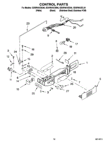 11 - Control Parts parts for Whirlpool Refrigerator GD5RHAXSQ00 from AppliancePartsPros.com