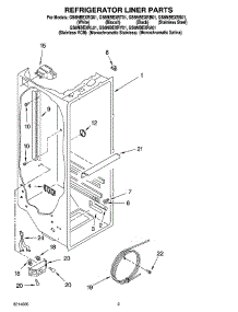 02 - Refrigerator Liner Parts parts for Whirlpool Refrigerator GS6NBEXRA01 from AppliancePartsPros.com