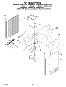 09 - Air Flow Parts parts for Whirlpool Refrigerator GS6NBEXRY01 from AppliancePartsPros.com