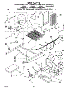 11 - Unit Parts parts for Whirlpool Refrigerator GS6NBEXRY01 from AppliancePartsPros.com