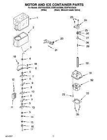 05 - Motor And Ice Container Parts parts for Whirlpool Refrigerator ES2FHAXSA00 from AppliancePartsPros.com