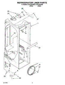 02 - Refrigerator Liner Parts parts for Whirlpool Refrigerator ED5FHGXSQ00 from AppliancePartsPros.com