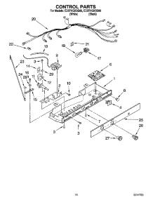 11 - Control Parts parts for Whirlpool Refrigerator ED5FHGXSQ00 from AppliancePartsPros.com