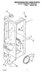 02 - Refrigerator Liner Parts parts for Whirlpool Refrigerator 7GS6SHEXPL01 from AppliancePartsPros.com