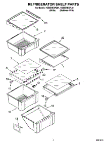 03 - Refrigerator Shelf Parts parts for Whirlpool Refrigerator 7GS6SHEXPL01 from AppliancePartsPros.com