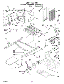 11 - Unit Parts parts for Whirlpool Refrigerator 7GS6SHEXPL01 from AppliancePartsPros.com