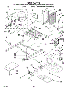 09 - Unit Parts parts for Whirlpool Refrigerator GD5RHAXSL00 from AppliancePartsPros.com