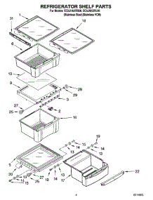 03 - Refrigerator Shelf Parts parts for Whirlpool Refrigerator EC3JHAXRS00 from AppliancePartsPros.com